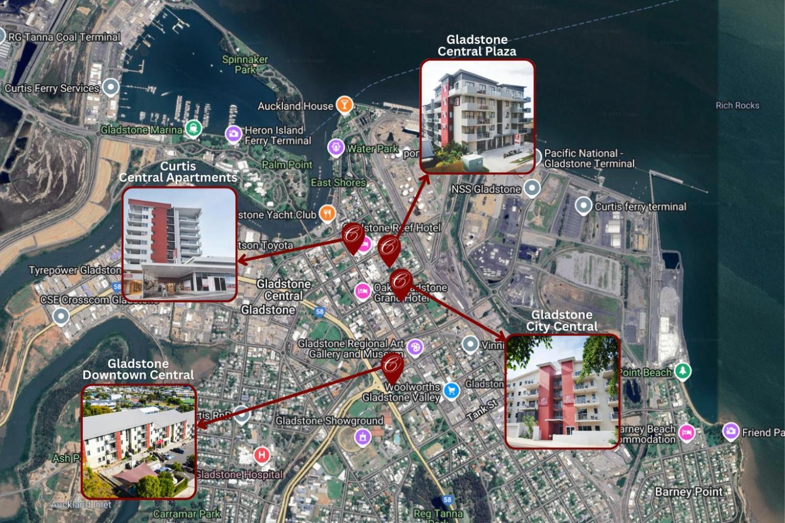 Gladstone Downtown Central Apartment Hotel Official Екстер'єр фото